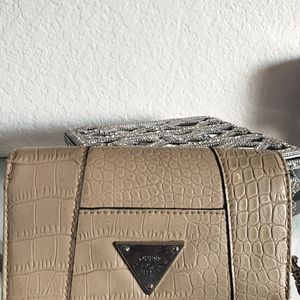 Guess wallet With carry strap